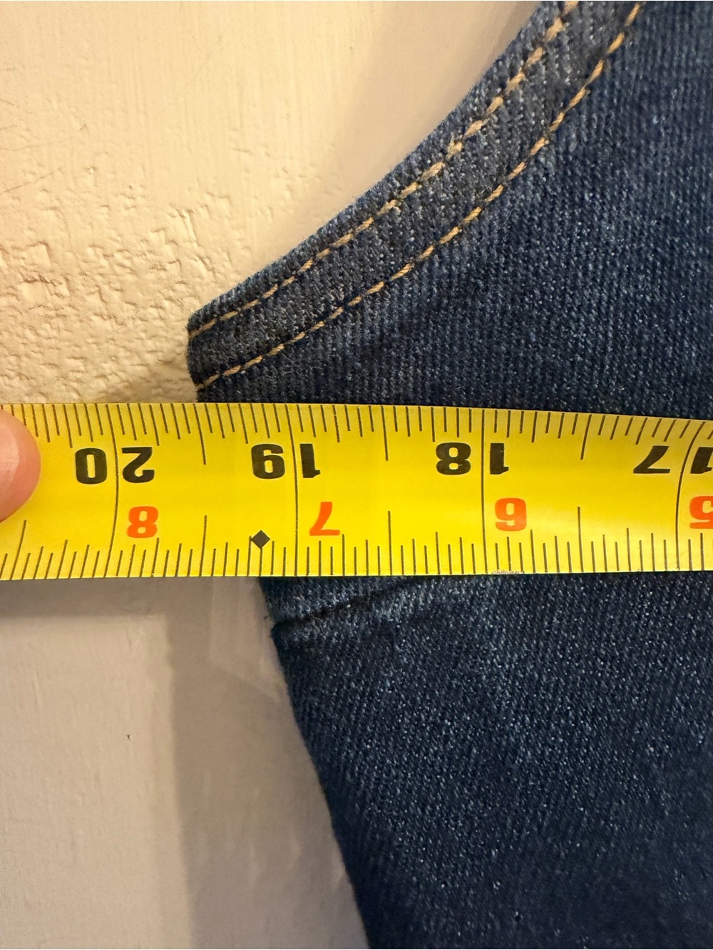 Universal Thread Dark Wash Denim Sleeveless Cropped Jumpsuit w/ Tie, Size 14 - Picture 9 of 10